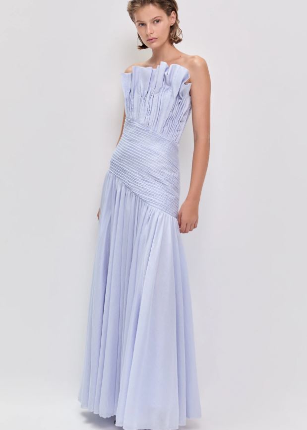 aje blue dress Aje Aquiline Gown in French Blue – That Dress Hire
