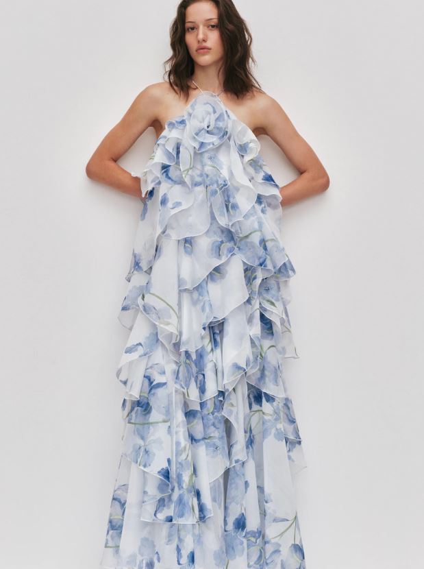 Aje Pandorea Layered Maxi Dress in Iris That Dress Hire Aje Pandorea Layered Maxi Dress in Iris That Dress Hire