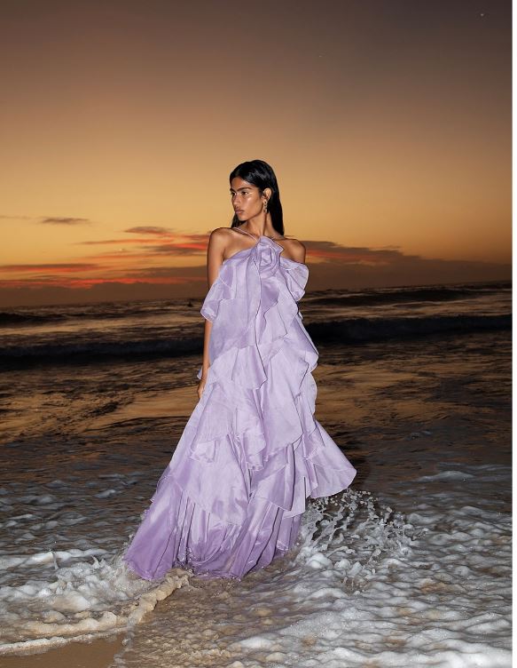 Aje Pandorea Layered Maxi Dress in Lilac That Dress Hire Aje Pandorea Layered Maxi Dress in Lilac That Dress Hire