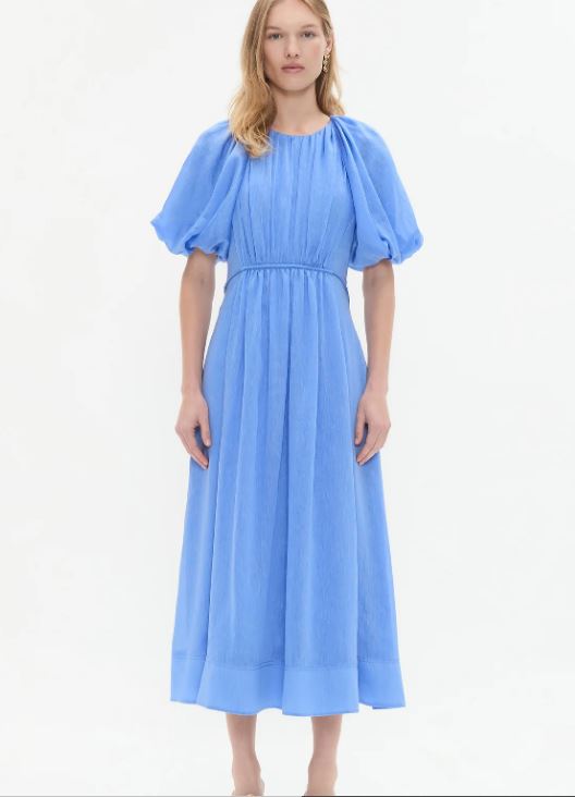 Aje Alma Midi Dress in Mist Blue - Hire Online