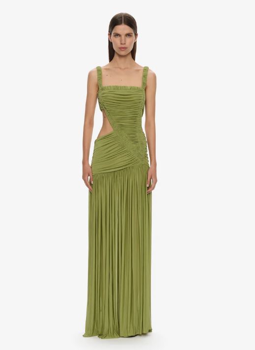 Christopher Esber Separation Gown in Green Olive That Dress Hire Christopher Esber Separation Gown in Green Olive That Dress Hire