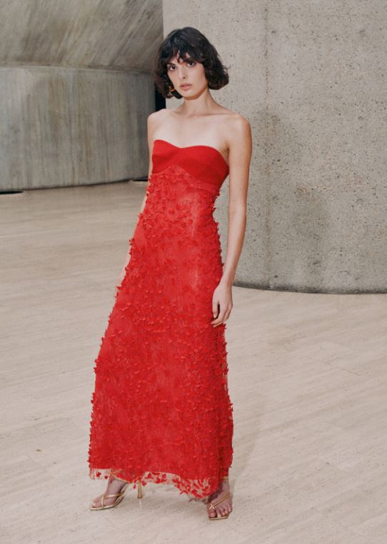 Manning Cartell Enchantment Balconette Gown in Scarlet Red – That Dress Hire Manning Cartell Enchantment Balconette Gown in Scarlet Red – That Dress Hire
