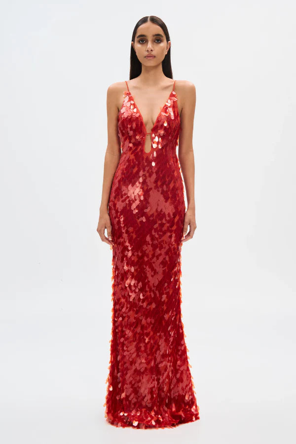 Misha Sapphire Sequin Maxi – That Dress Hire Misha Sapphire Sequin Maxi – That Dress Hire