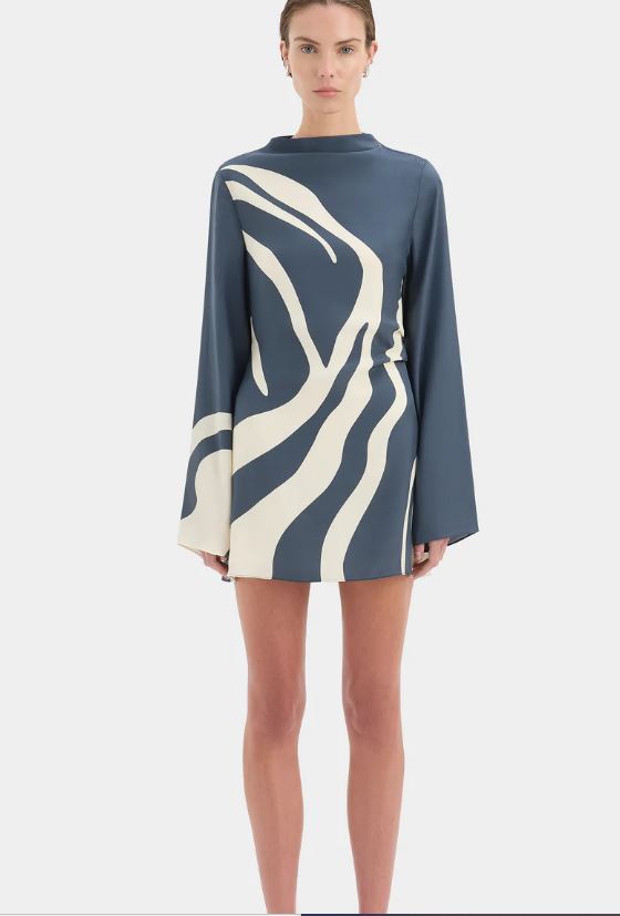 sir long sleeve dress SIR. Chiara Beaded Long Sleeve Dress