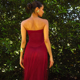 Deconduarte Venus Dress in Wine