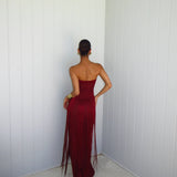 Deconduarte Venus Dress in Wine