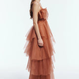 Aje Vionette Gown in Rust