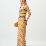 With Harper Lu Mesh Gold Stripe Set