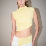 Bec and Bridge Conni Midi Dress in Citron and Buttercream
