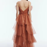 Aje Vionette Gown in Rust