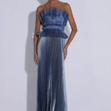 L’Idee Masquerade Gown in Liquid Shimmer