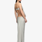 Bec and Bridge Renee Strapless Maxi Dress in Silver