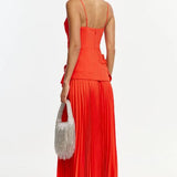 Acler Avision Maxi Dress in Chilli