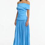 Acler Haileypark Maxi Dress in Alt Blue Front Side View