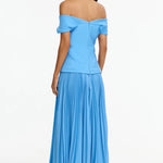 Acler Haileypark Maxi Dress in Alt Blue Back View