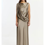 Acler Yalumla Maxi Dress in Walnut Front View