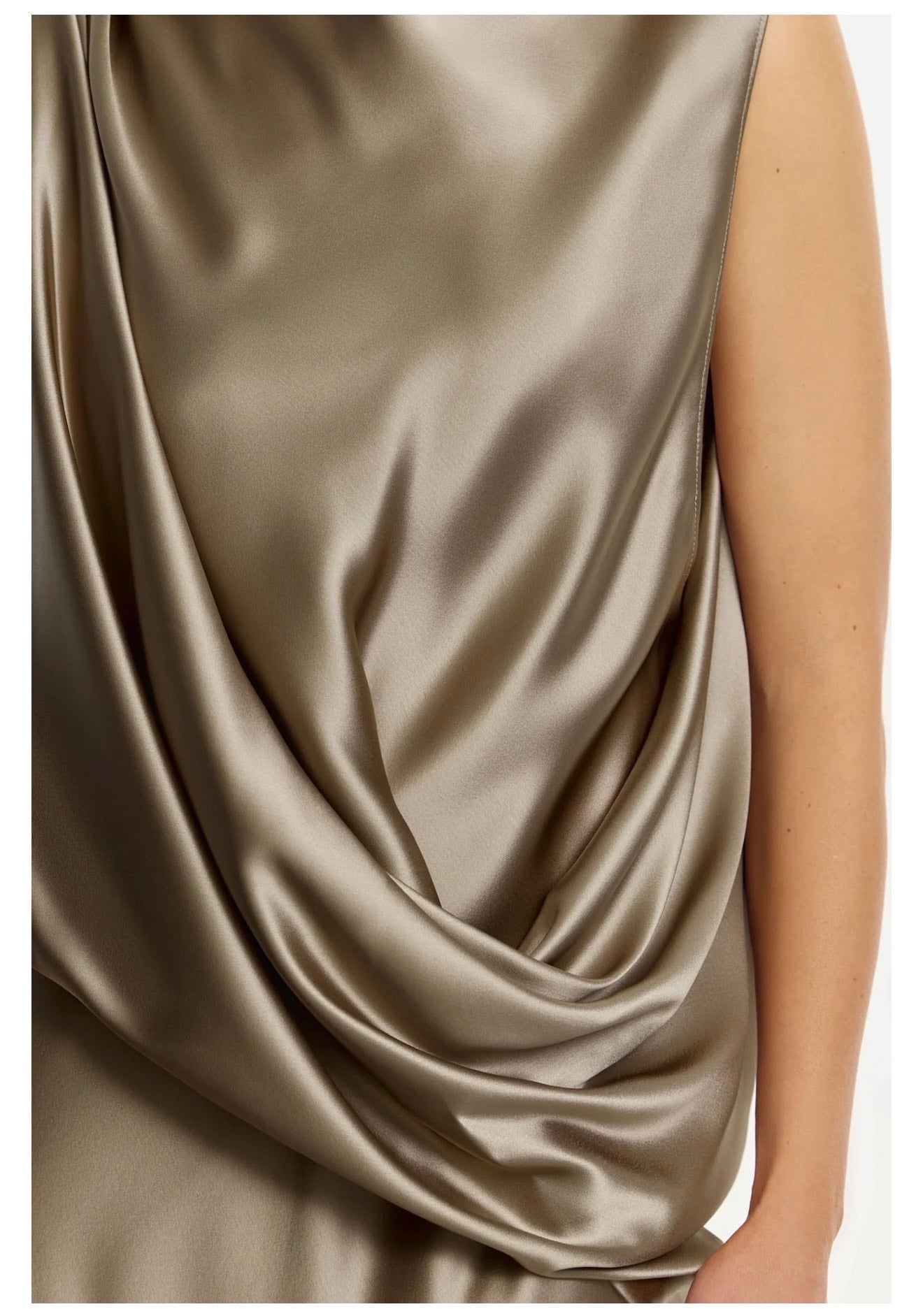 Acler Yalumla Maxi Dress in Walnut Close Up