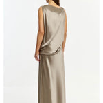 Acler Yalumla Maxi Dress in Walnut Back View