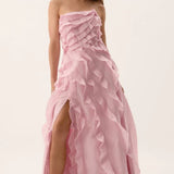Aje Allaire Gown in Chalk Pink