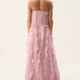 Aje Allaire Gown in Chalk Pink