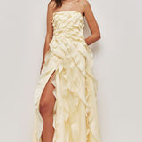 Aje Allaire Gown in Butter Yellow