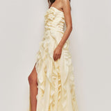 Aje Allaire Gown in Butter Yellow