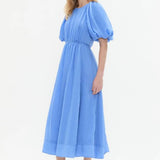 Aje Alma Midi Dress in Mist Blue