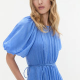 Aje Alma Midi Dress in Mist Blue