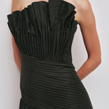 Aje Aquiline Dress in Hunter Green