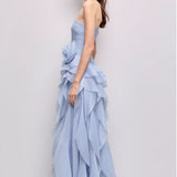 Aje Canyon Gown in Blue
