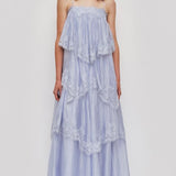 Aje Ophelia Lace Gown in French Blue