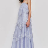 Aje Ophelia Lace Gown in French Blue
