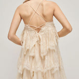 Aje Ophelia Lace Mini in Pastel Yellow