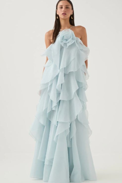 Aje Pandorea Layered Maxi Dress Front View
