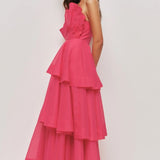 Aje Selestia Gown in Pink Magenta