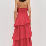 Aje Selestia Gown in Scarlet Red
