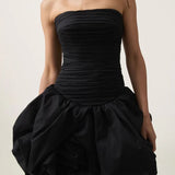 Aje Violette Bubble Hem Mini Dress in Black