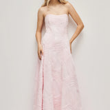 Aje Wave Gown in Pastel Pink