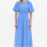 Aje Alma Midi Dress in Mist Blue