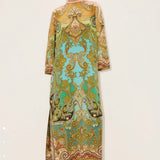 Alemais Clemenza Silk Midi Dress Front View