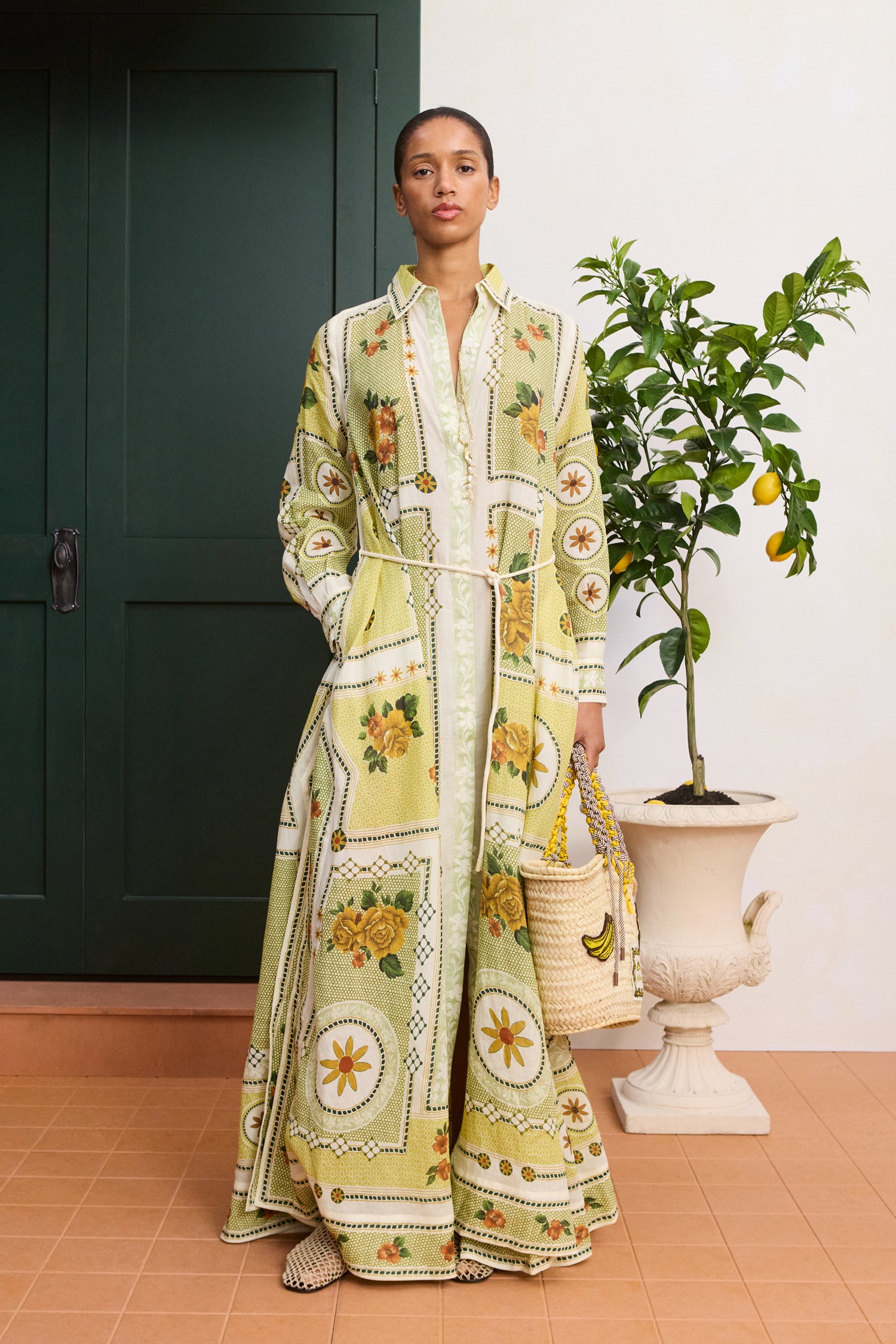 Alemais Dixie Shirtdress Front View