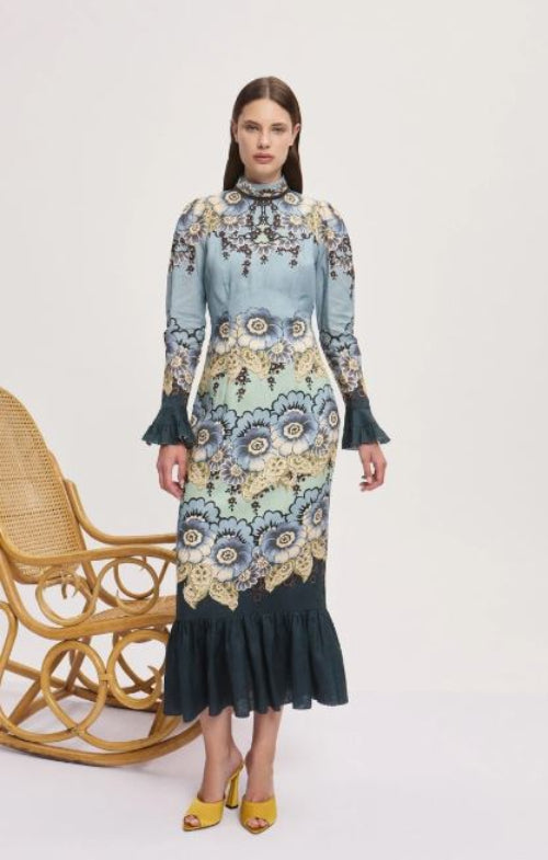 Alemais Madalena Midi Dress Front View