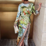 Alemais Toucan Tango Silk Midi Dress