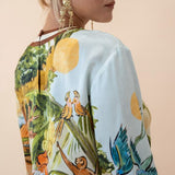 Alemais Toucan Tango Silk Midi Dress