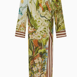 Alemais Toucan Tango Silk Midi Dress