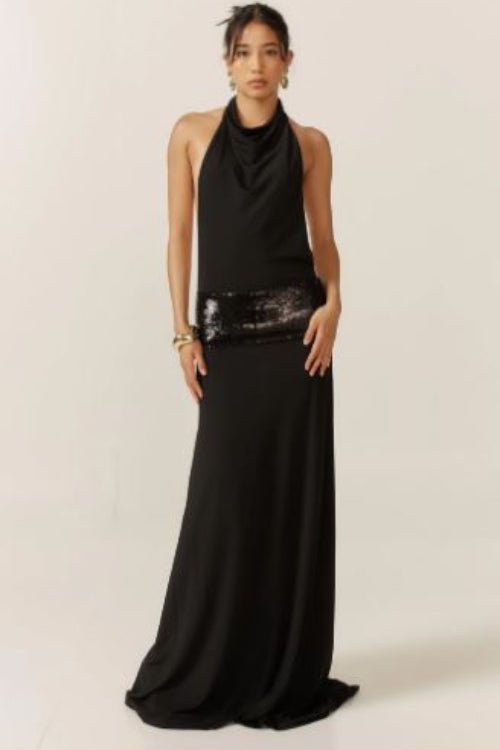 Ance Gria Adele Gown in Black