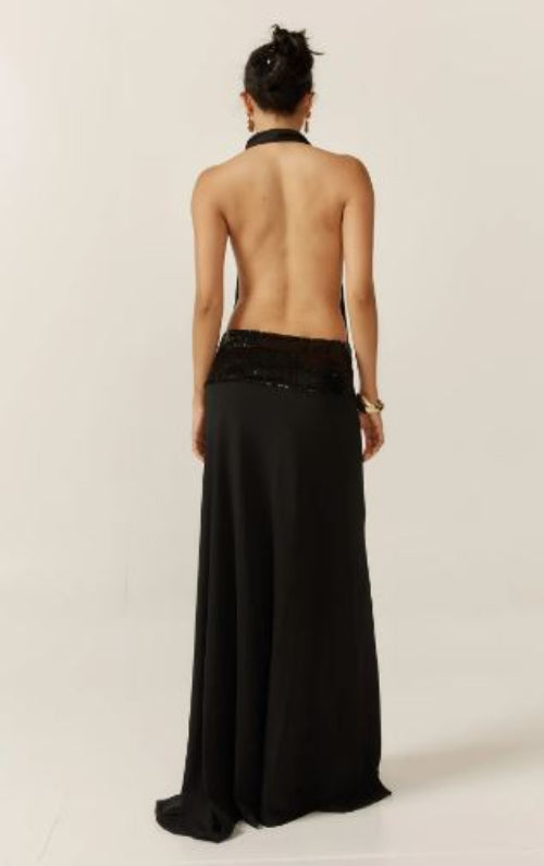 Ance Gria Adele Gown in Black back View