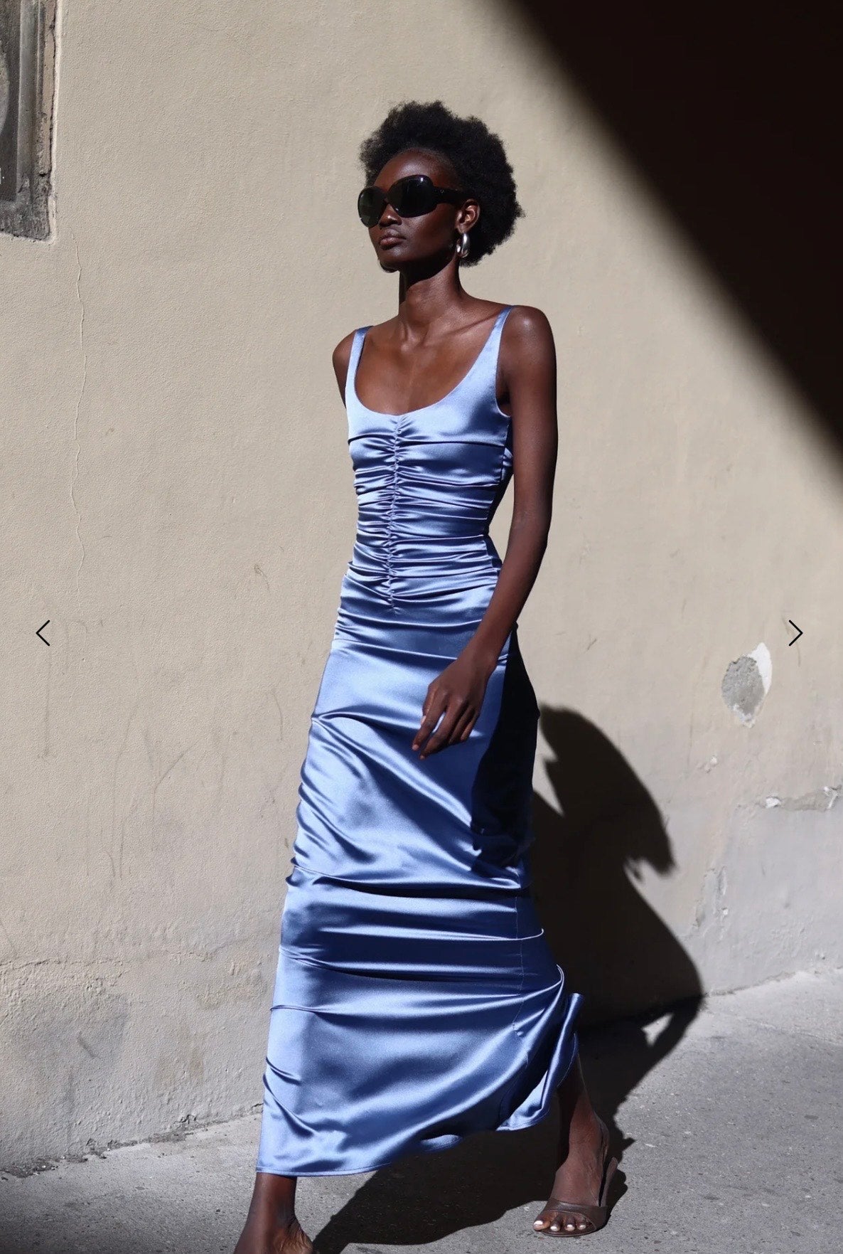 Ance Gria Atlein Dress in Vintage Blue