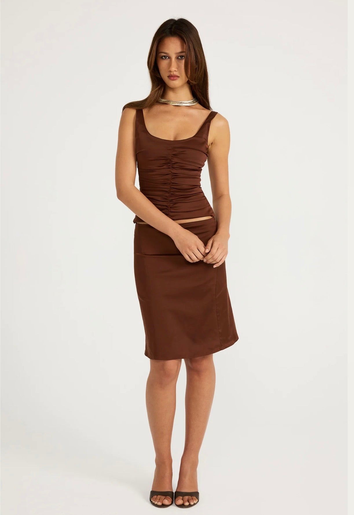 Ance Gria Atlein Set in Brown Front View