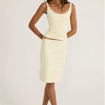 Ance Gria Atlein Set in Cream Front View